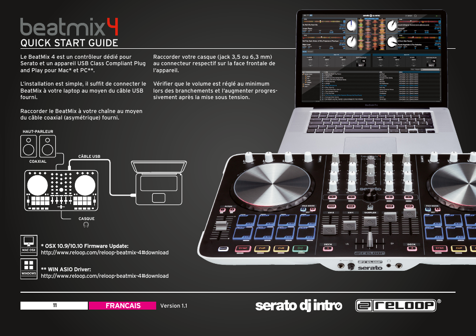 Quick start guide | Reloop BEATMIX 4 - Quickstart Guide User Manual | Page 11 / 20