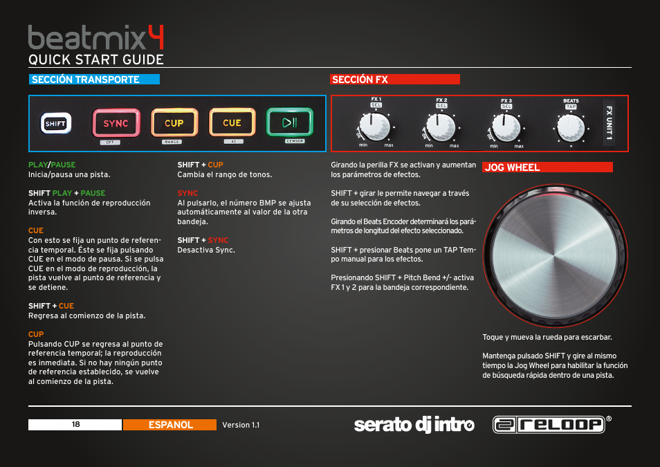Quick start guide | Reloop BEATMIX 4 - Quickstart Guide User Manual | Page 18 / 20
