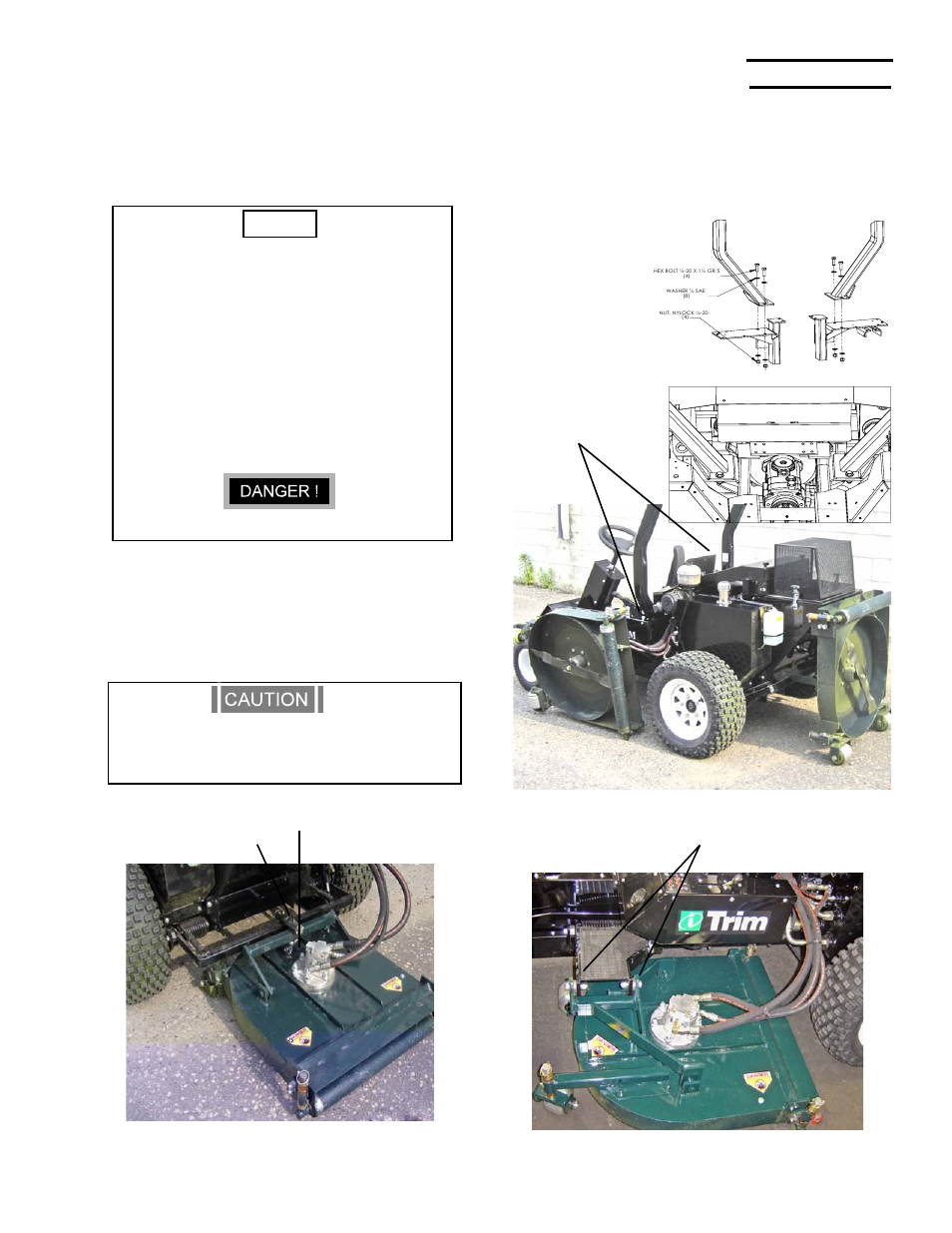 4—deck motors and blades, 5—rops, Figure c figure d | Figure e | Briggs & Stratton MOWER User Manual | Page 13 / 62