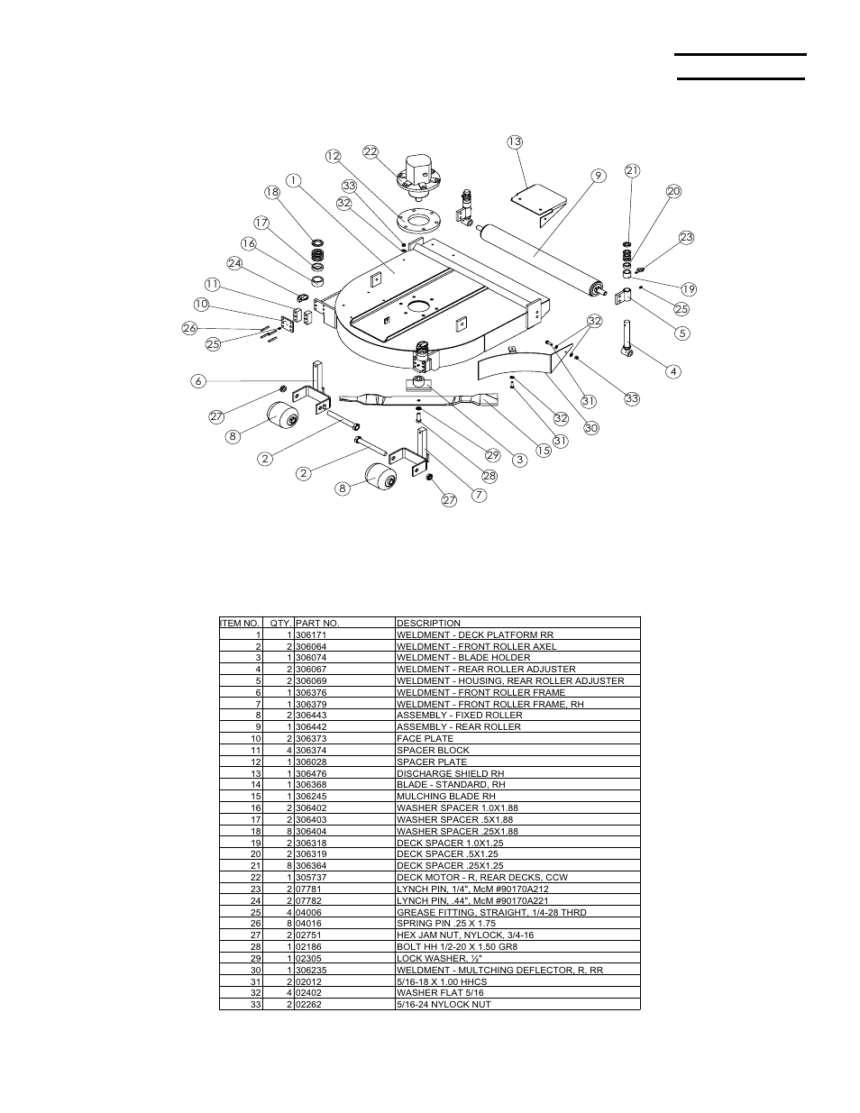 Figure 8—rear mower deck assembly, I-trim | Briggs & Stratton MOWER User Manual | Page 49 / 62