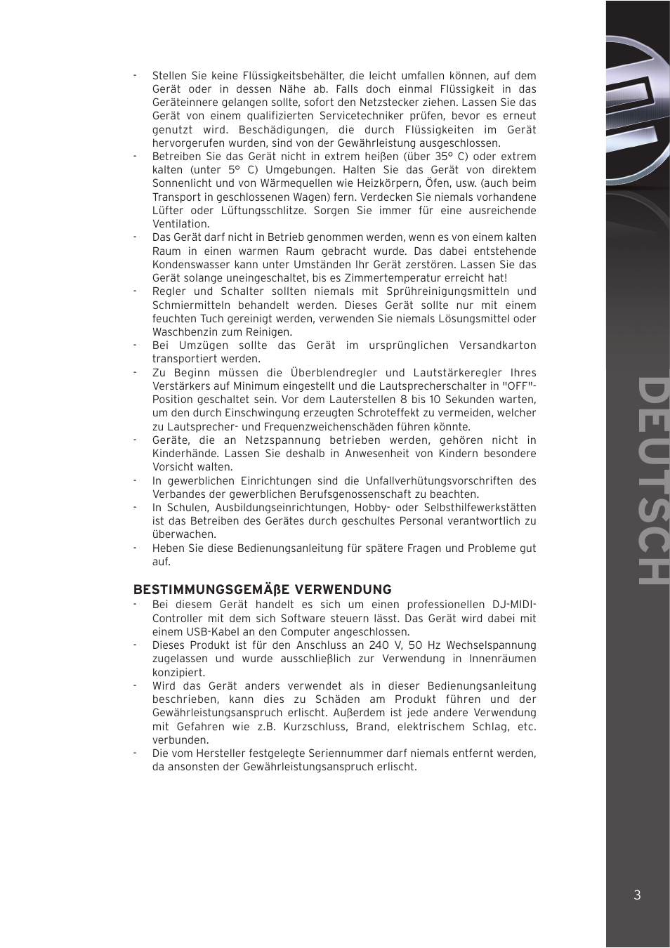 Deut sch | Reloop DIGITAL JOCKEY User Manual | Page 3 / 80