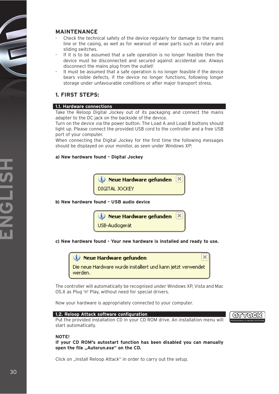 English | Reloop DIGITAL JOCKEY User Manual | Page 30 / 80