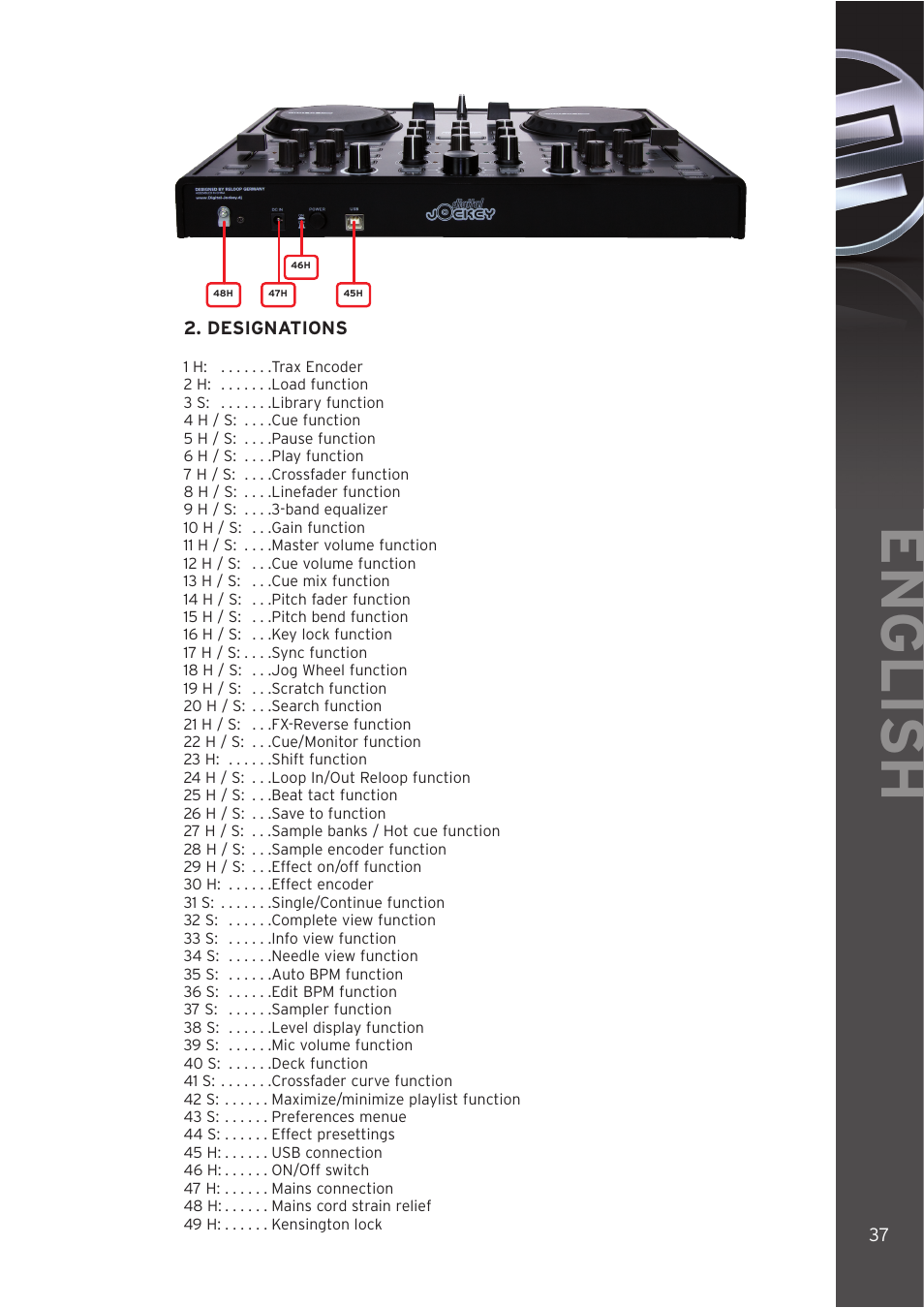 English | Reloop DIGITAL JOCKEY User Manual | Page 37 / 80