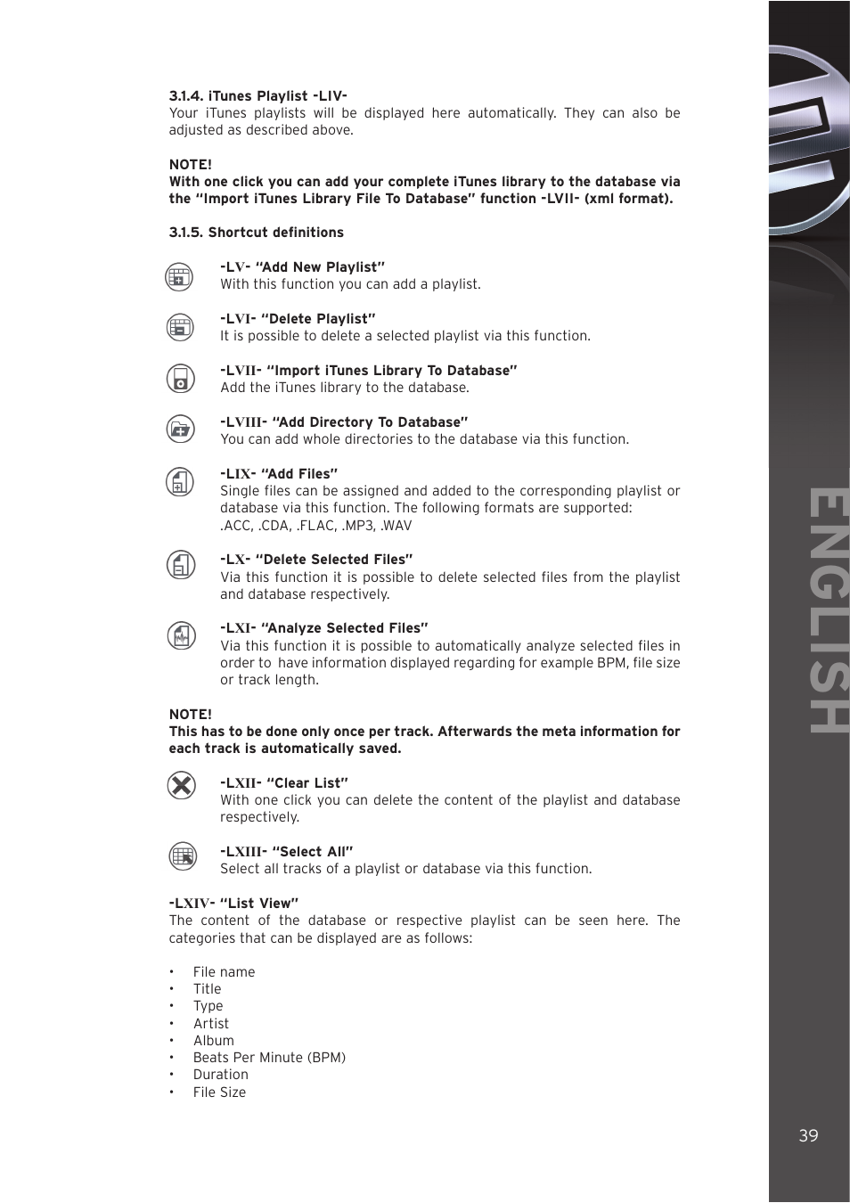 English | Reloop DIGITAL JOCKEY User Manual | Page 39 / 80