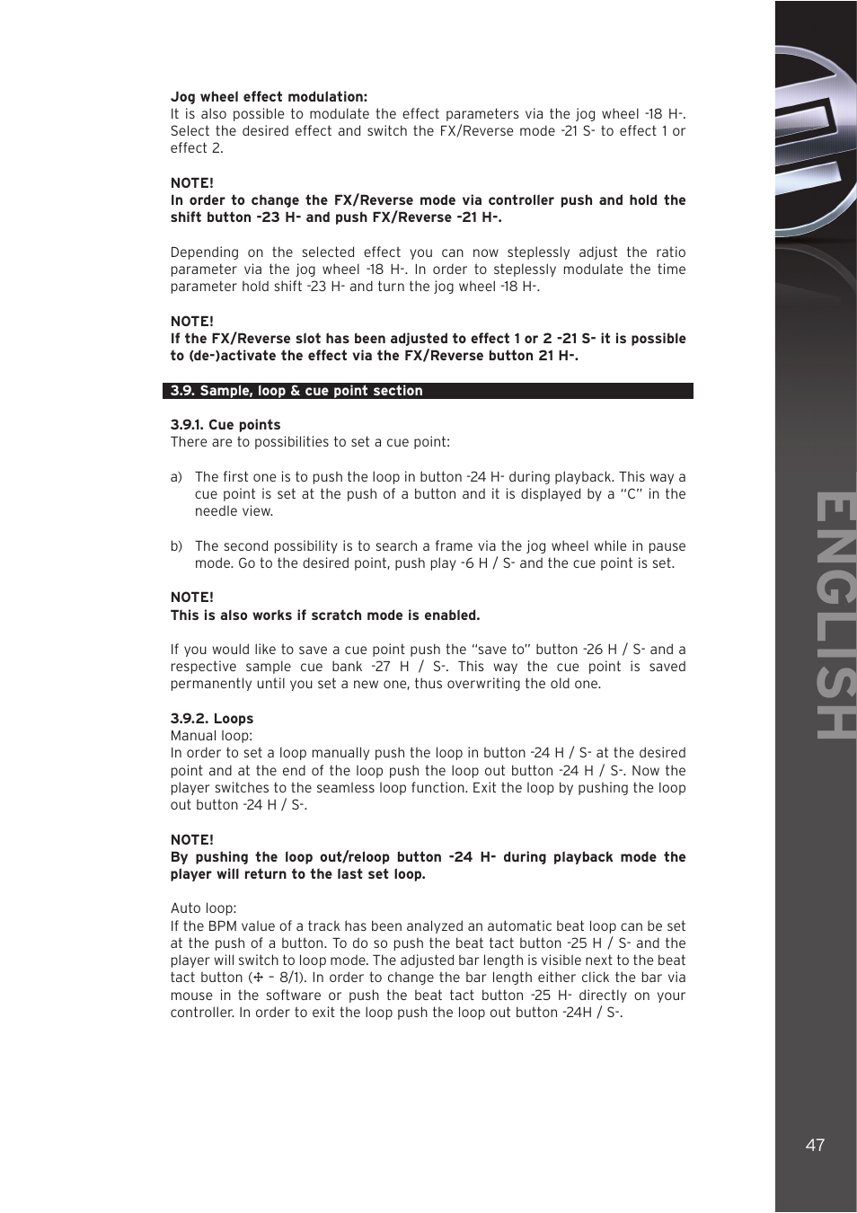 English | Reloop DIGITAL JOCKEY User Manual | Page 47 / 80