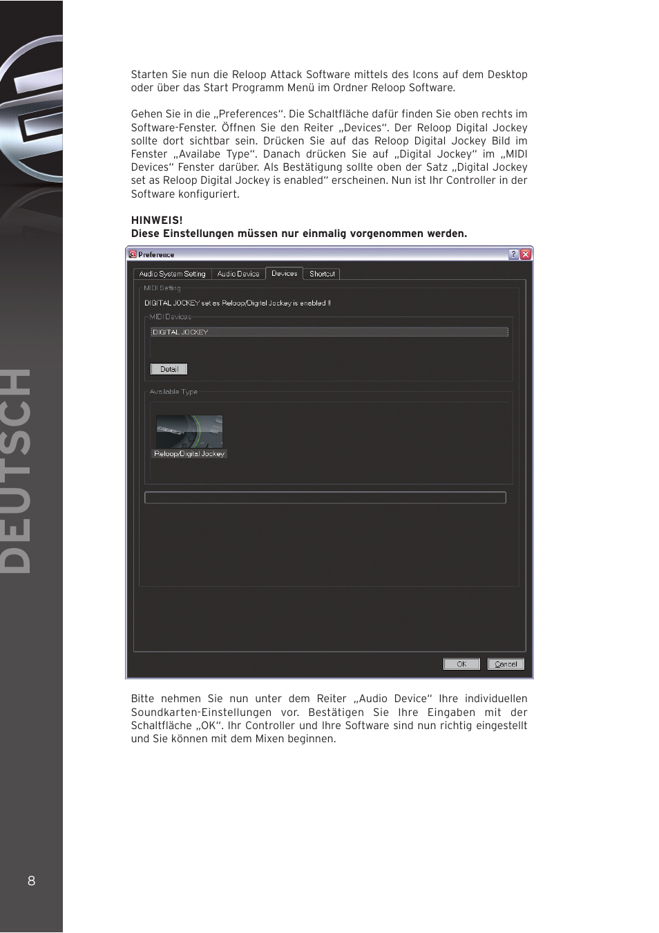 Deut sch | Reloop DIGITAL JOCKEY User Manual | Page 8 / 80