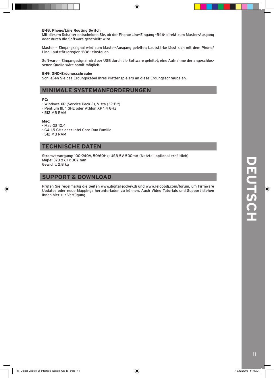 Reloop DIGITAL JOCKEY 2 IE User Manual | Page 11 / 32