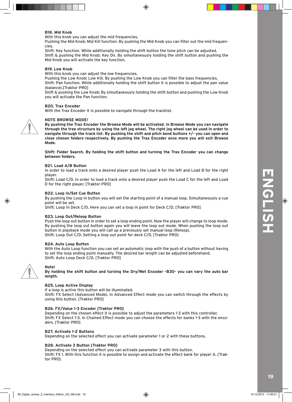 English | Reloop DIGITAL JOCKEY 2 IE User Manual | Page 19 / 32