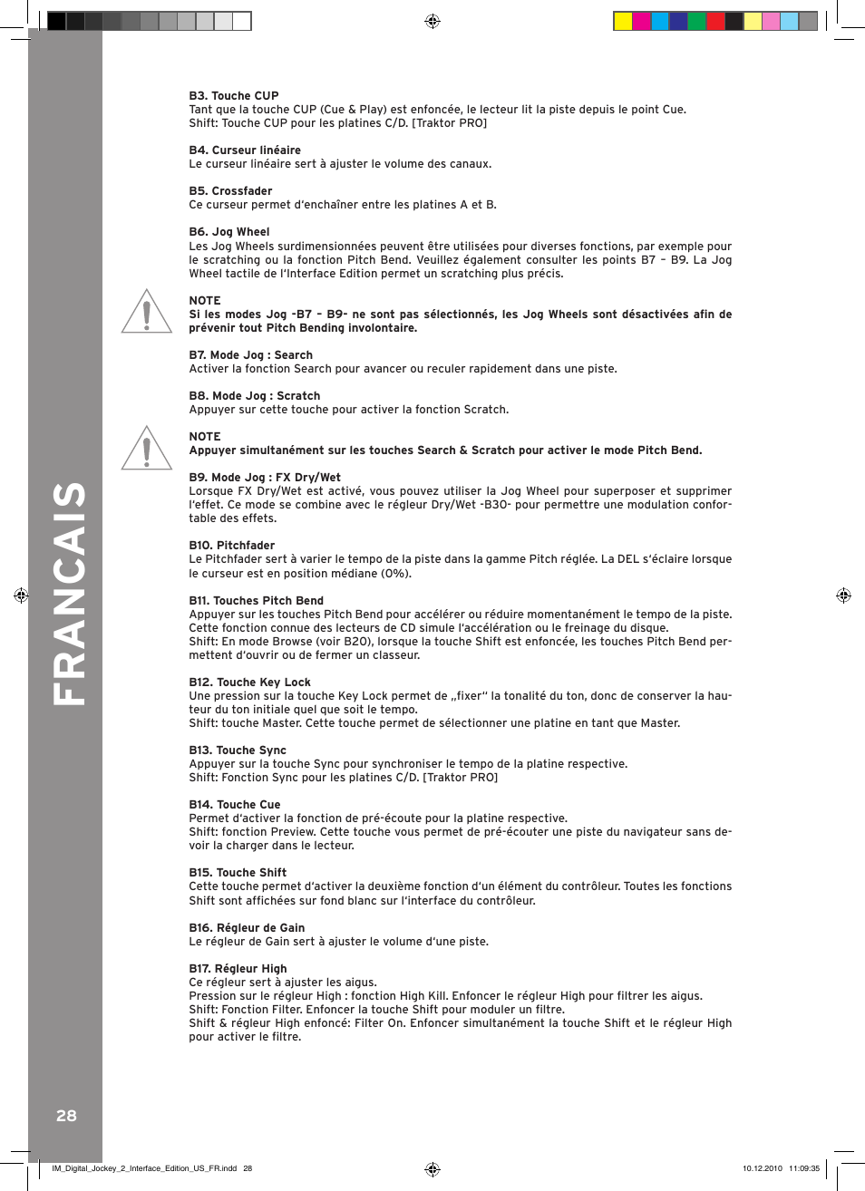 Fr anc ais | Reloop DIGITAL JOCKEY 2 IE User Manual | Page 28 / 32