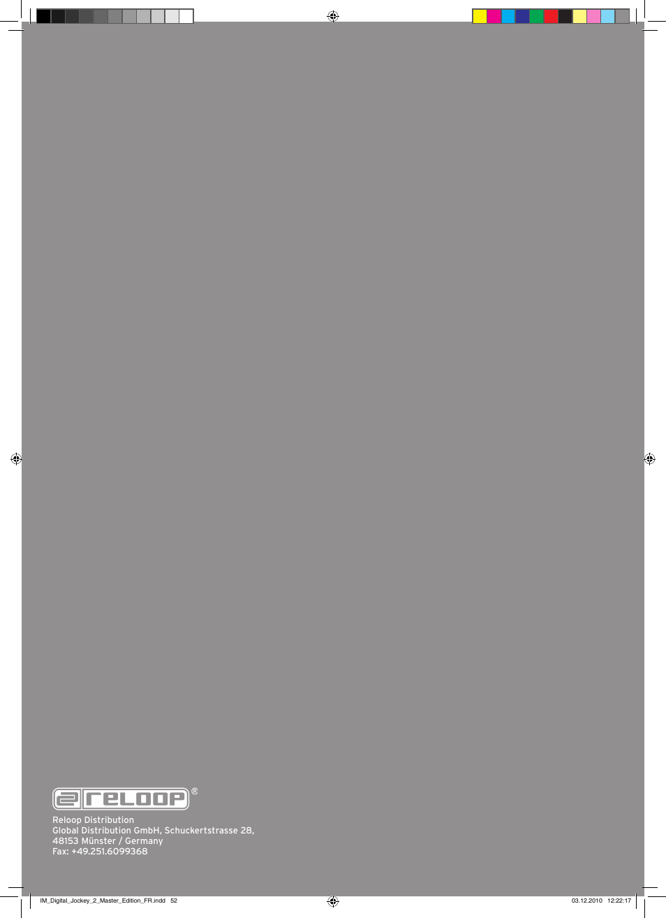 Reloop DIGITAL JOCKEY 2 IE User Manual | Page 32 / 32