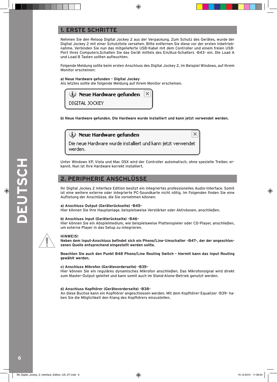 Reloop DIGITAL JOCKEY 2 IE User Manual | Page 6 / 32