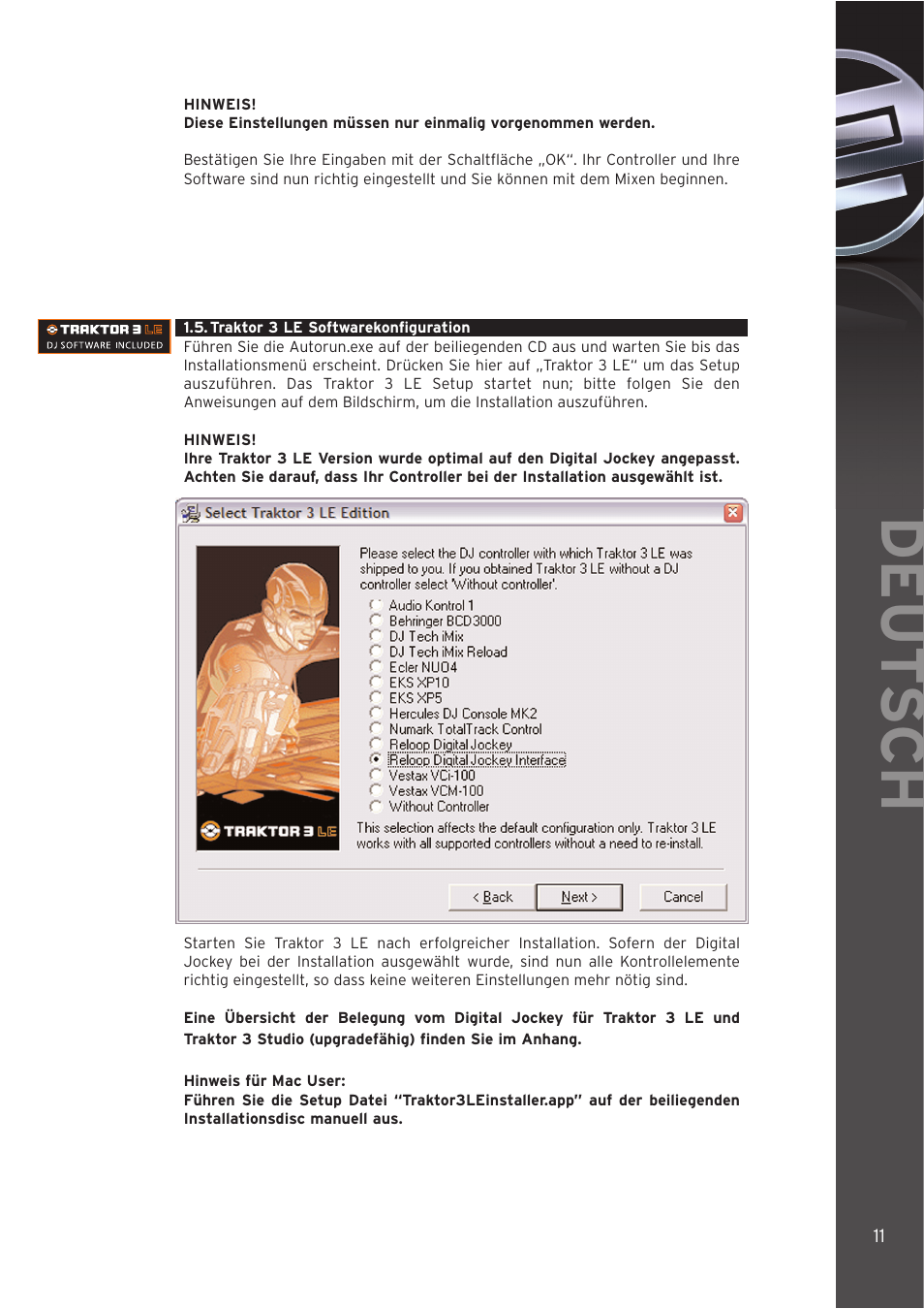 Deut sch | Reloop DIGITAL JOCKEY INTERFACE EDITION User Manual | Page 11 / 86