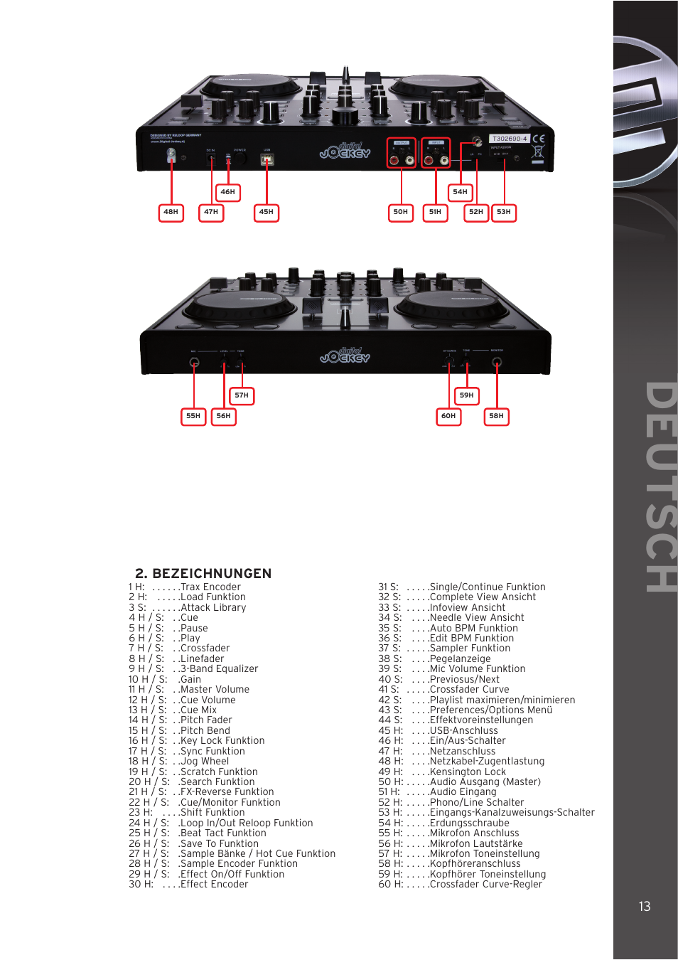 Deut sch | Reloop DIGITAL JOCKEY INTERFACE EDITION User Manual | Page 13 / 86
