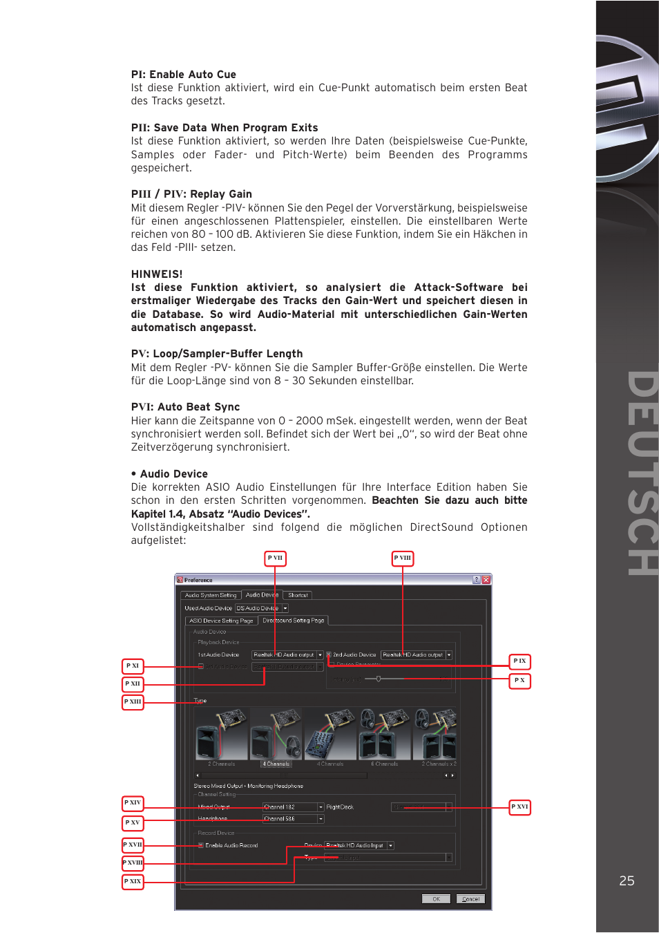 Deut sch | Reloop DIGITAL JOCKEY INTERFACE EDITION User Manual | Page 25 / 86
