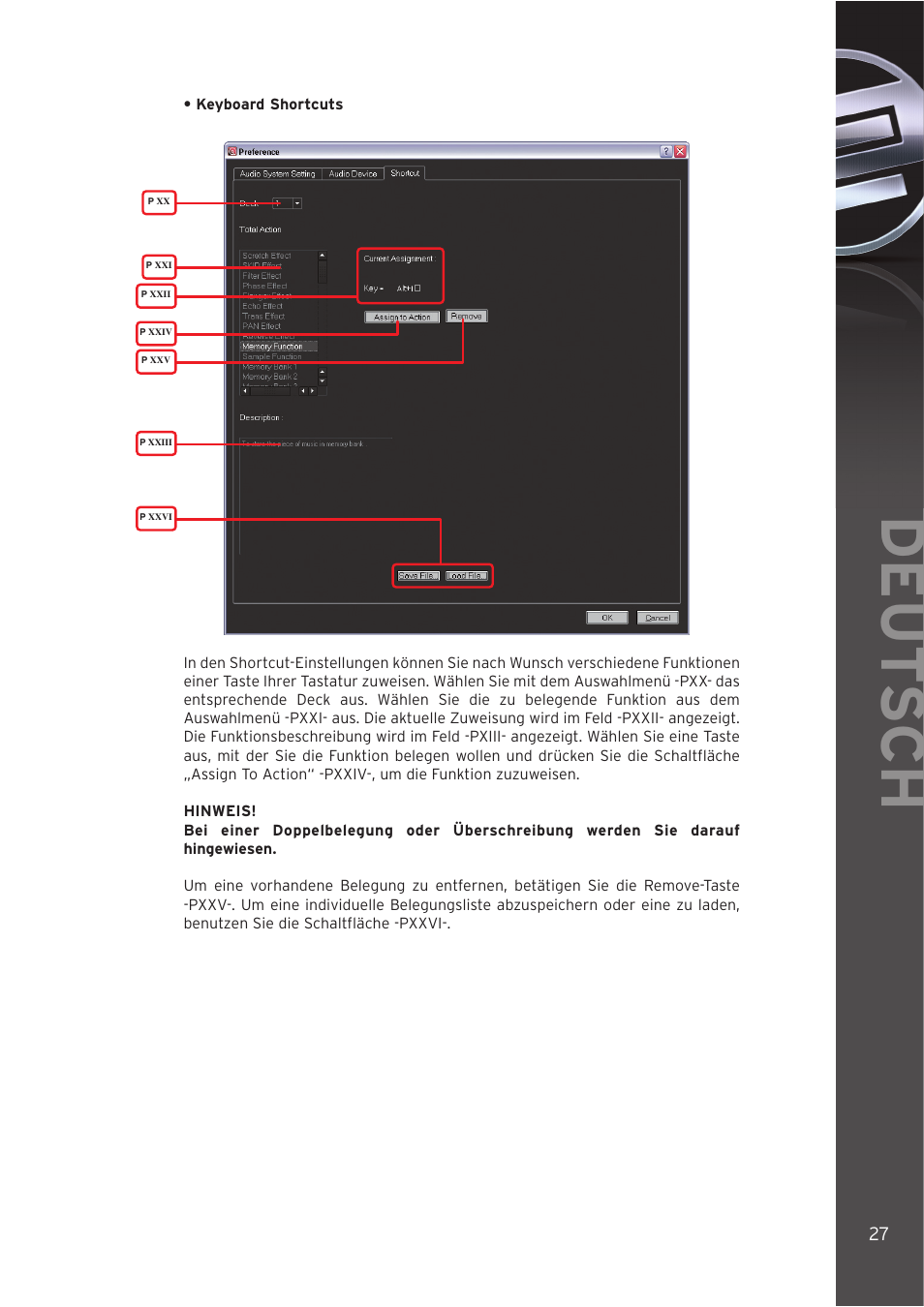 Deut sch | Reloop DIGITAL JOCKEY INTERFACE EDITION User Manual | Page 27 / 86