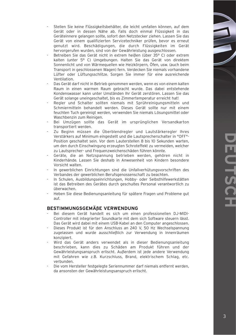 Deut sch | Reloop DIGITAL JOCKEY INTERFACE EDITION User Manual | Page 3 / 86