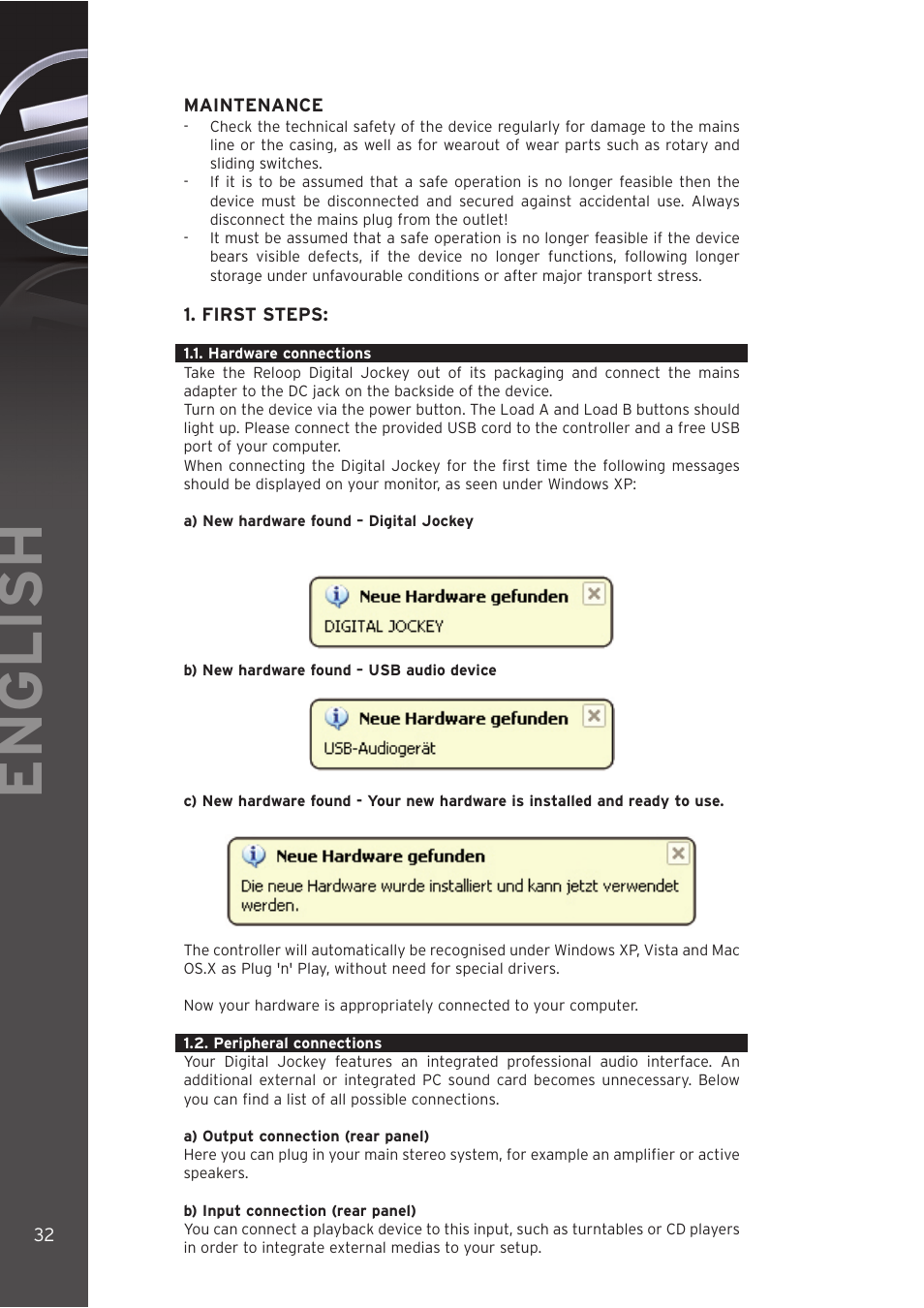 English | Reloop DIGITAL JOCKEY INTERFACE EDITION User Manual | Page 32 / 86