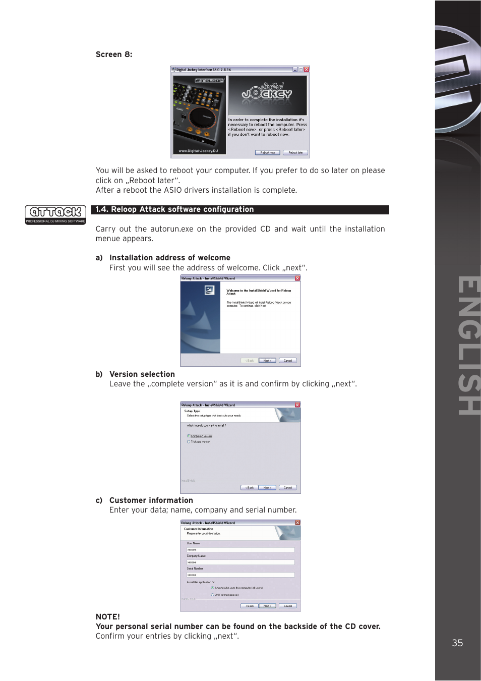 English | Reloop DIGITAL JOCKEY INTERFACE EDITION User Manual | Page 35 / 86