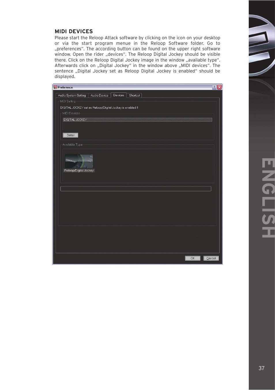 English | Reloop DIGITAL JOCKEY INTERFACE EDITION User Manual | Page 37 / 86
