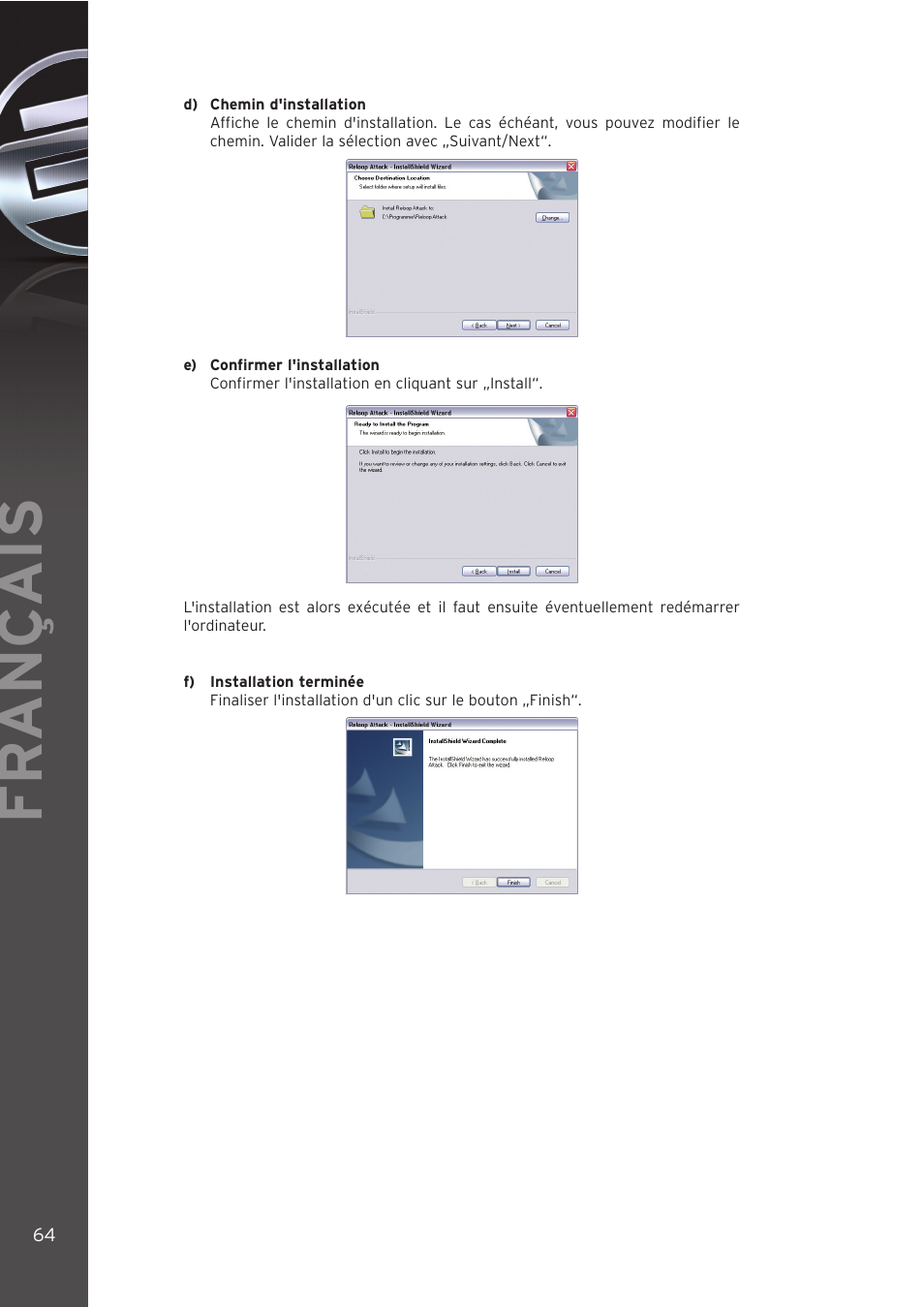 Fr ançais | Reloop DIGITAL JOCKEY INTERFACE EDITION User Manual | Page 64 / 86