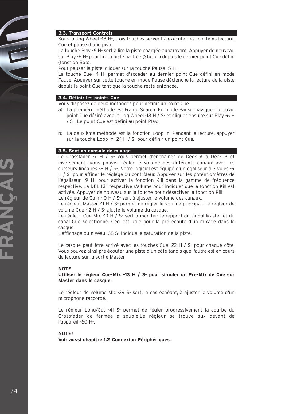 Fr ançais | Reloop DIGITAL JOCKEY INTERFACE EDITION User Manual | Page 74 / 86