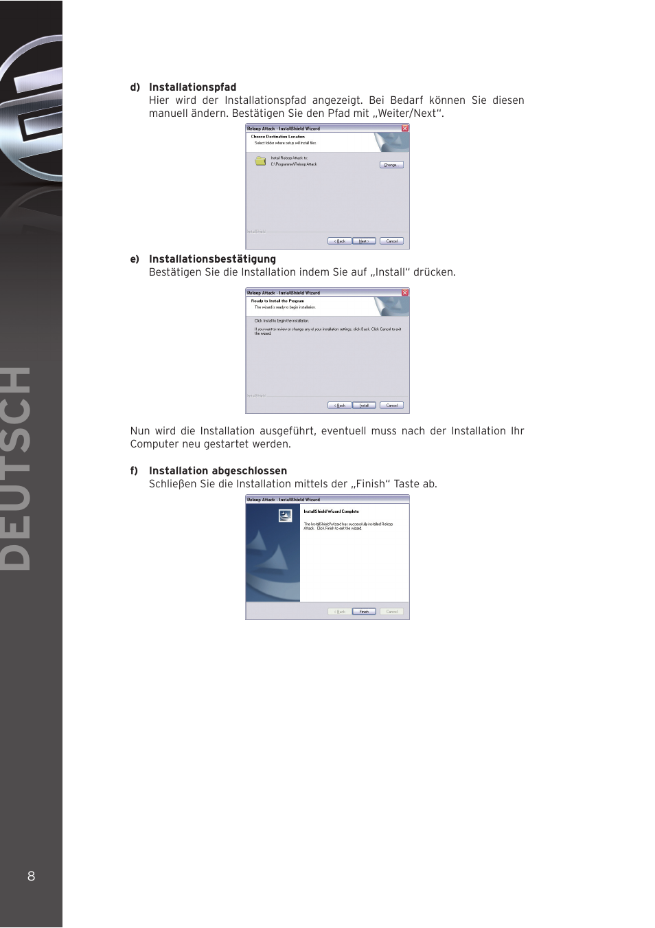 Deut sch | Reloop DIGITAL JOCKEY INTERFACE EDITION User Manual | Page 8 / 86