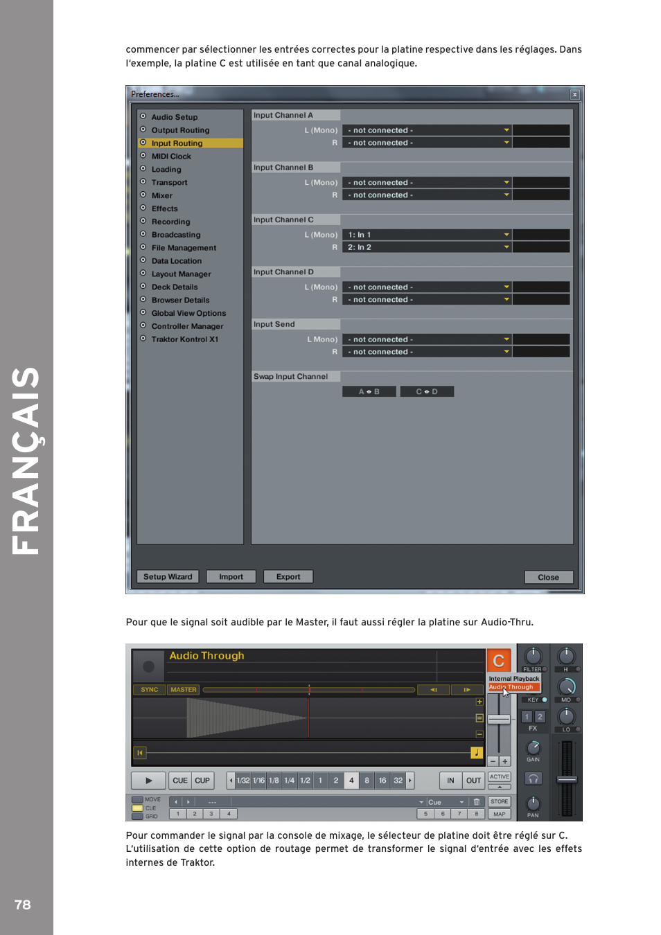 Fr ançais | Reloop JOCKEY 3 ME INKL. TRAKTOR LE 2 User Manual | Page 78 / 89