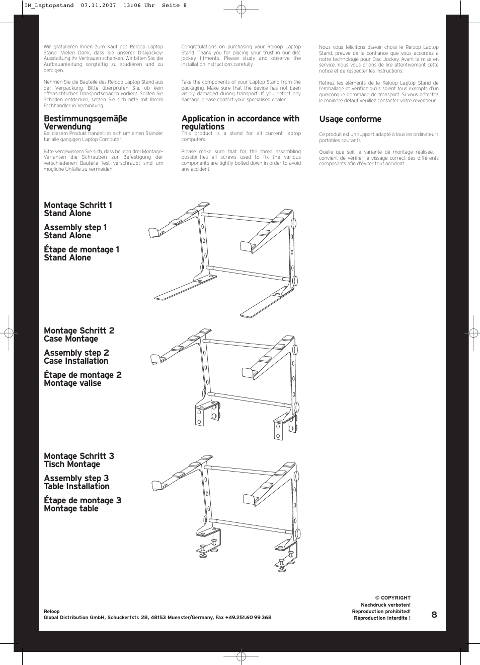 Reloop LAPTOP STAND V.2 User Manual | Page 2 / 2