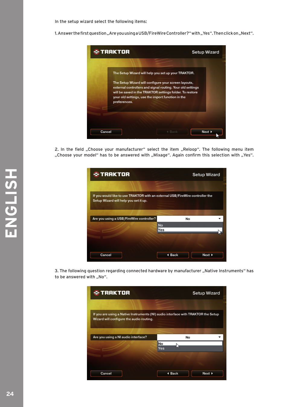 English | Reloop MIXAGE CE LTD. User Manual | Page 24 / 53