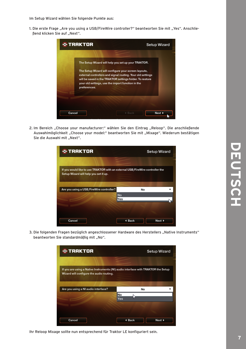 De ut s ch | Reloop MIXAGE CE LTD. User Manual | Page 7 / 53