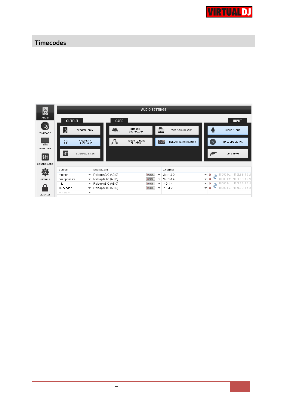 Timecodes | Reloop TERMINAL MIX 4 - VirtualDJ 8 Operation Guide User Manual | Page 14 / 15
