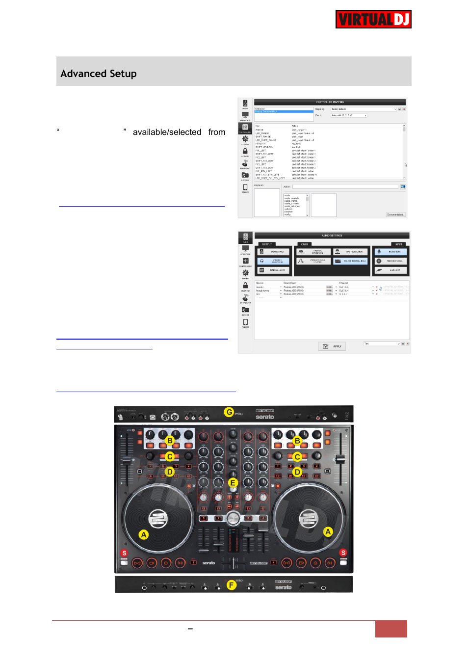 Advanced setup | Reloop TERMINAL MIX 4 - VirtualDJ 8 Operation Guide User Manual | Page 4 / 15