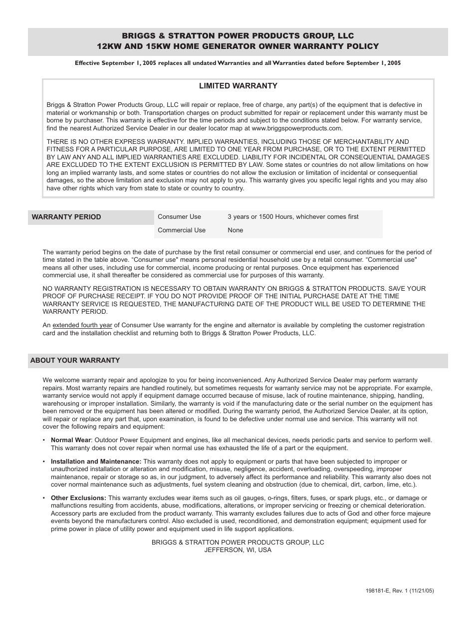 Briggs & Stratton 040213 User Manual | Page 19 / 56