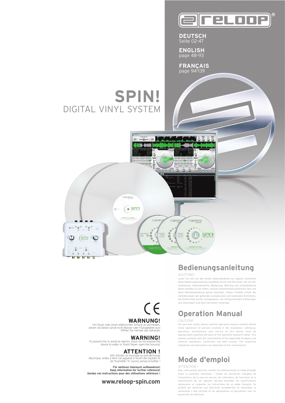 Reloop SPIN! User Manual | 140 pages