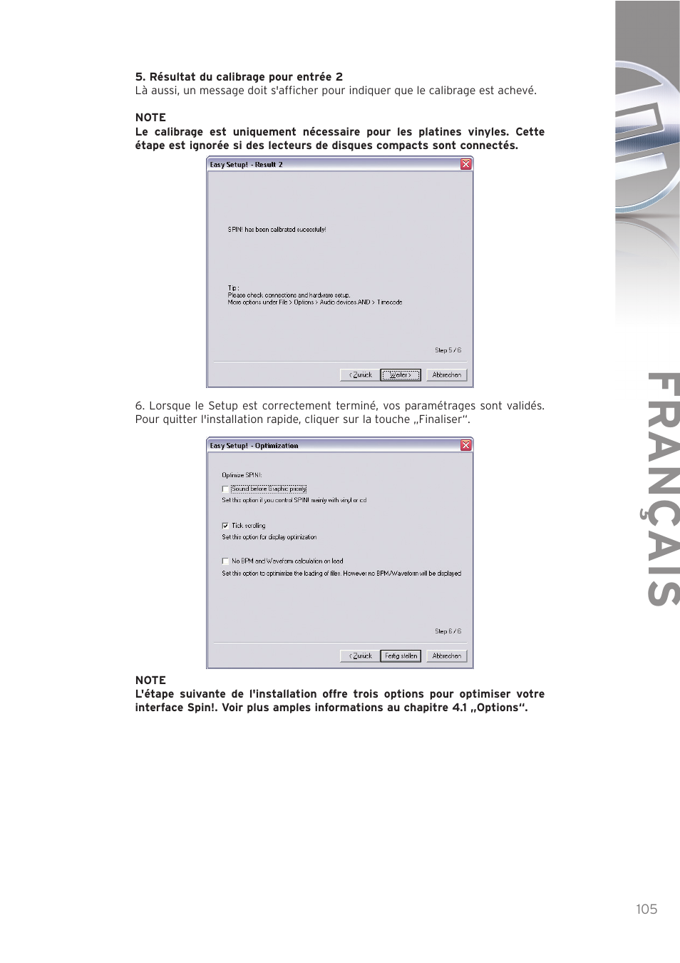 Fr ançais | Reloop SPIN! User Manual | Page 105 / 140