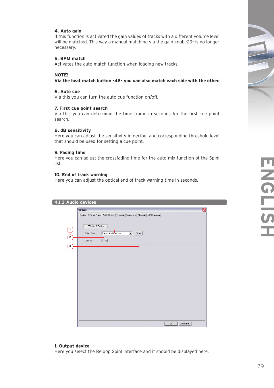 English | Reloop SPIN! User Manual | Page 79 / 140