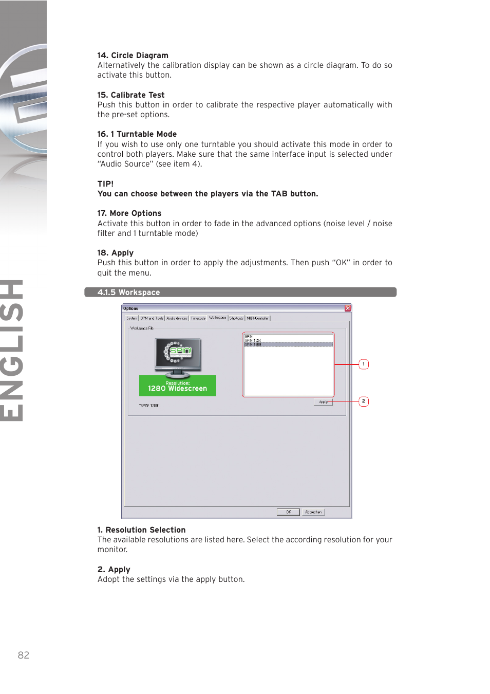 English | Reloop SPIN! User Manual | Page 82 / 140