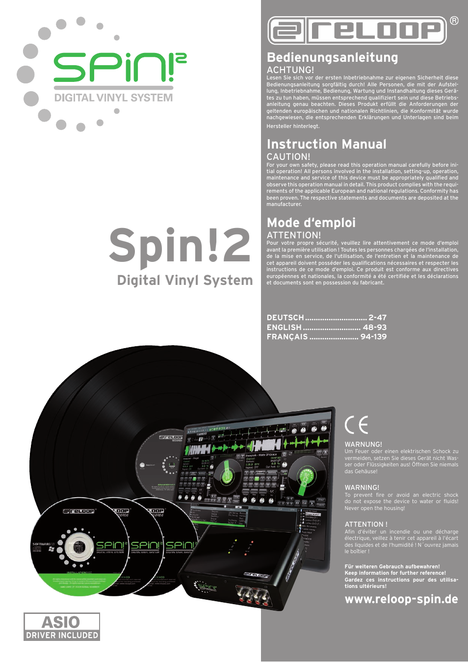 Reloop SPIN!2 User Manual | 139 pages