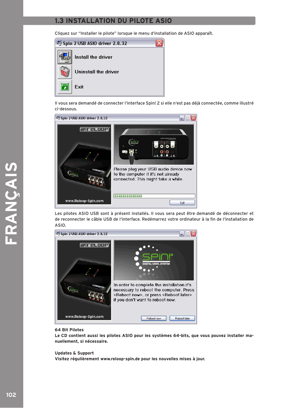 Fr an ç ais | Reloop SPIN!2 User Manual | Page 102 / 139