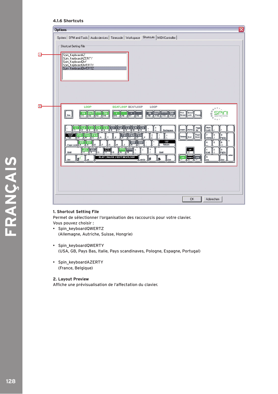 Fr an ç ais | Reloop SPIN!2 User Manual | Page 128 / 139