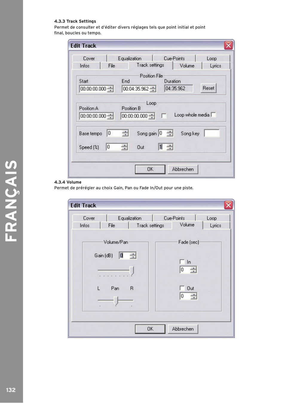 Fr an ç ais | Reloop SPIN!2 User Manual | Page 132 / 139