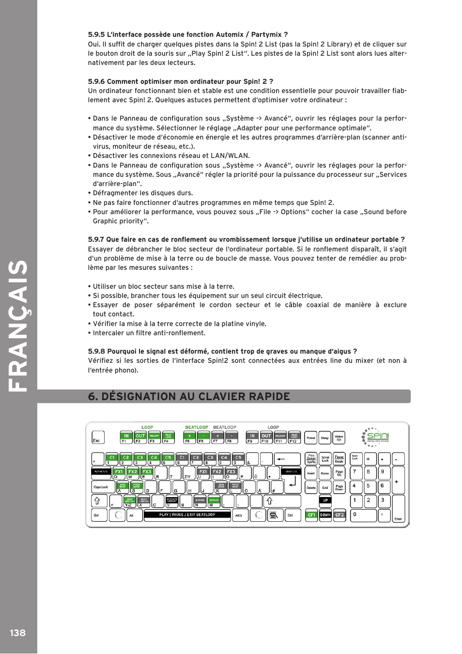 Fr an ç ais | Reloop SPIN!2 User Manual | Page 138 / 139