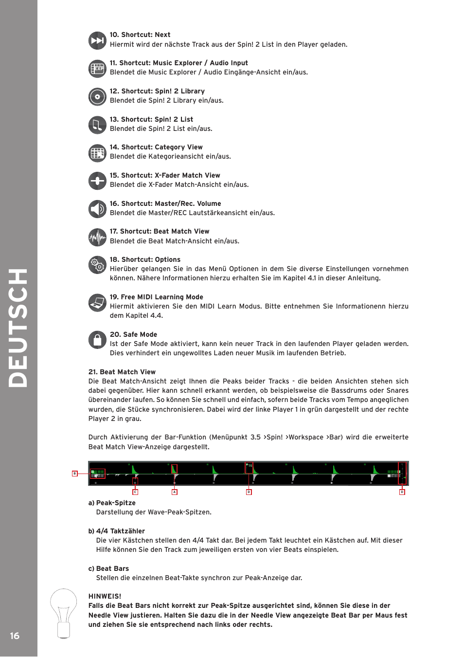 De ut s ch | Reloop SPIN!2 User Manual | Page 16 / 139