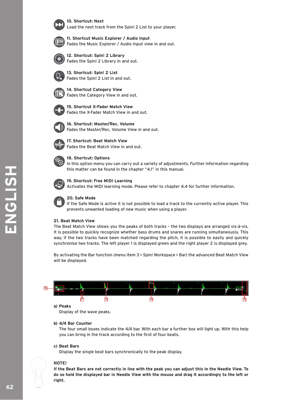English | Reloop SPIN!2 User Manual | Page 62 / 139