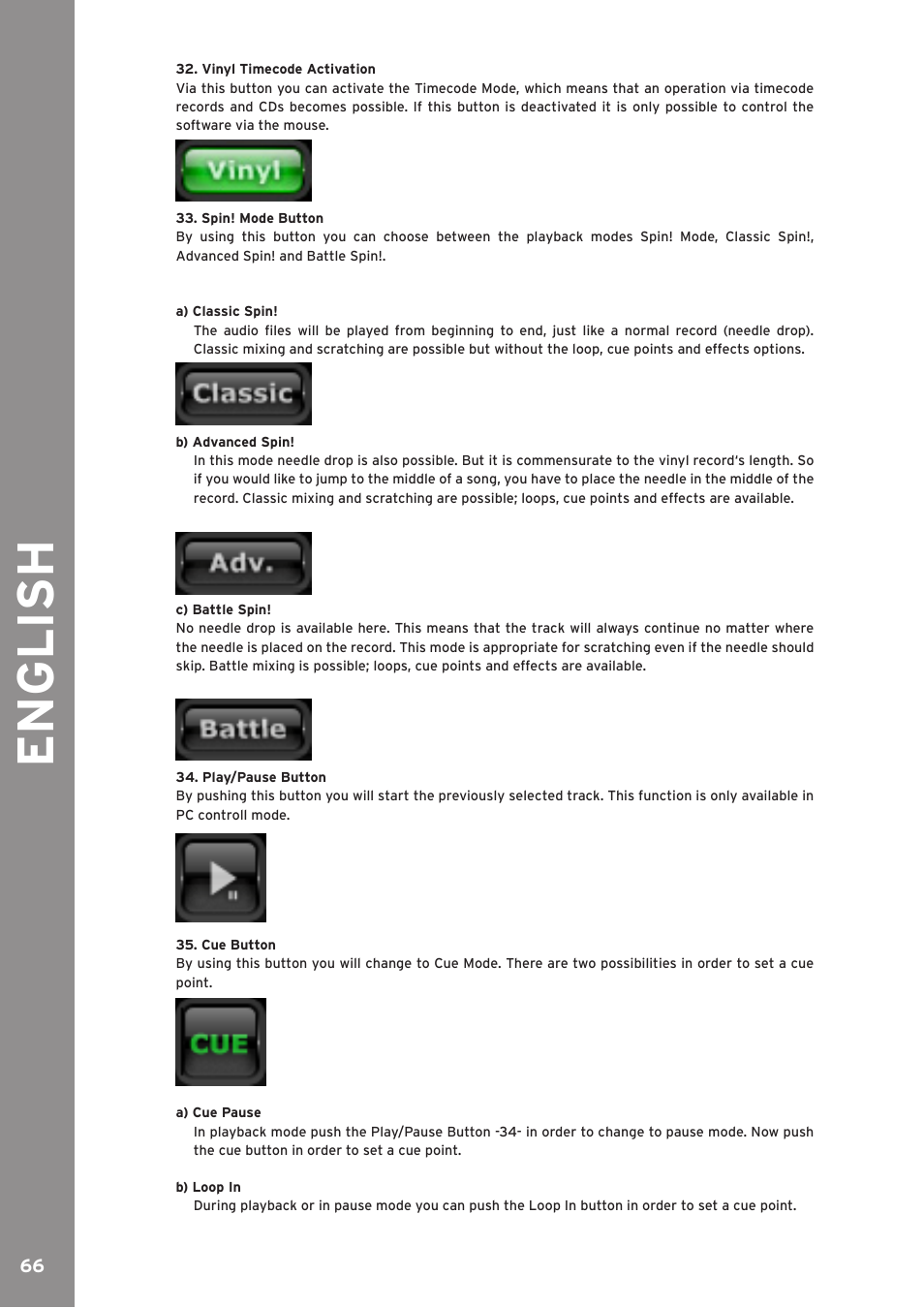 English | Reloop SPIN!2 User Manual | Page 66 / 139