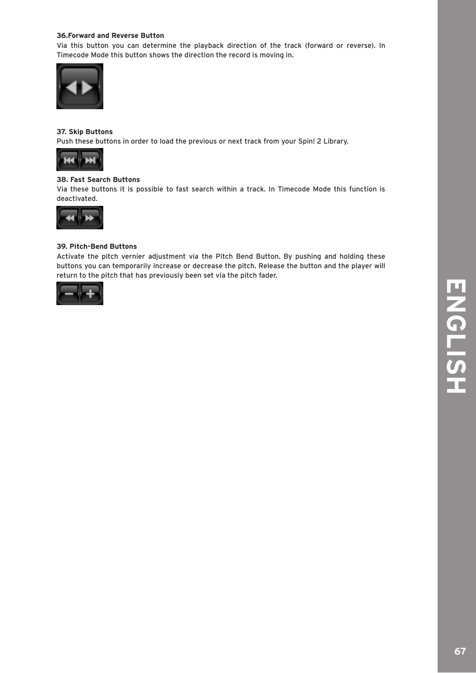English | Reloop SPIN!2 User Manual | Page 67 / 139
