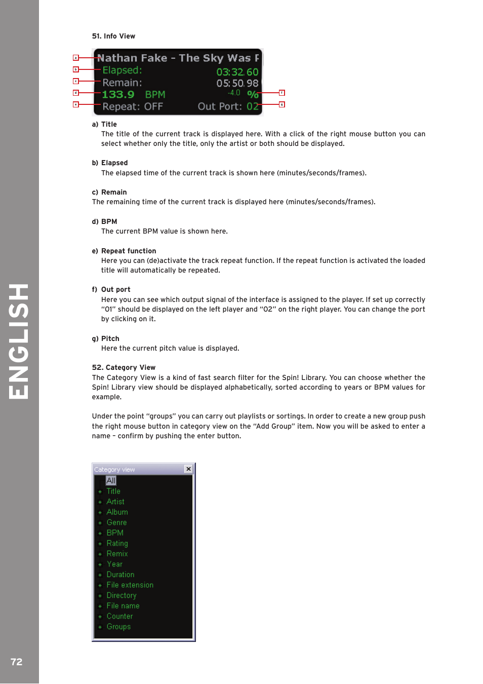 English | Reloop SPIN!2 User Manual | Page 72 / 139
