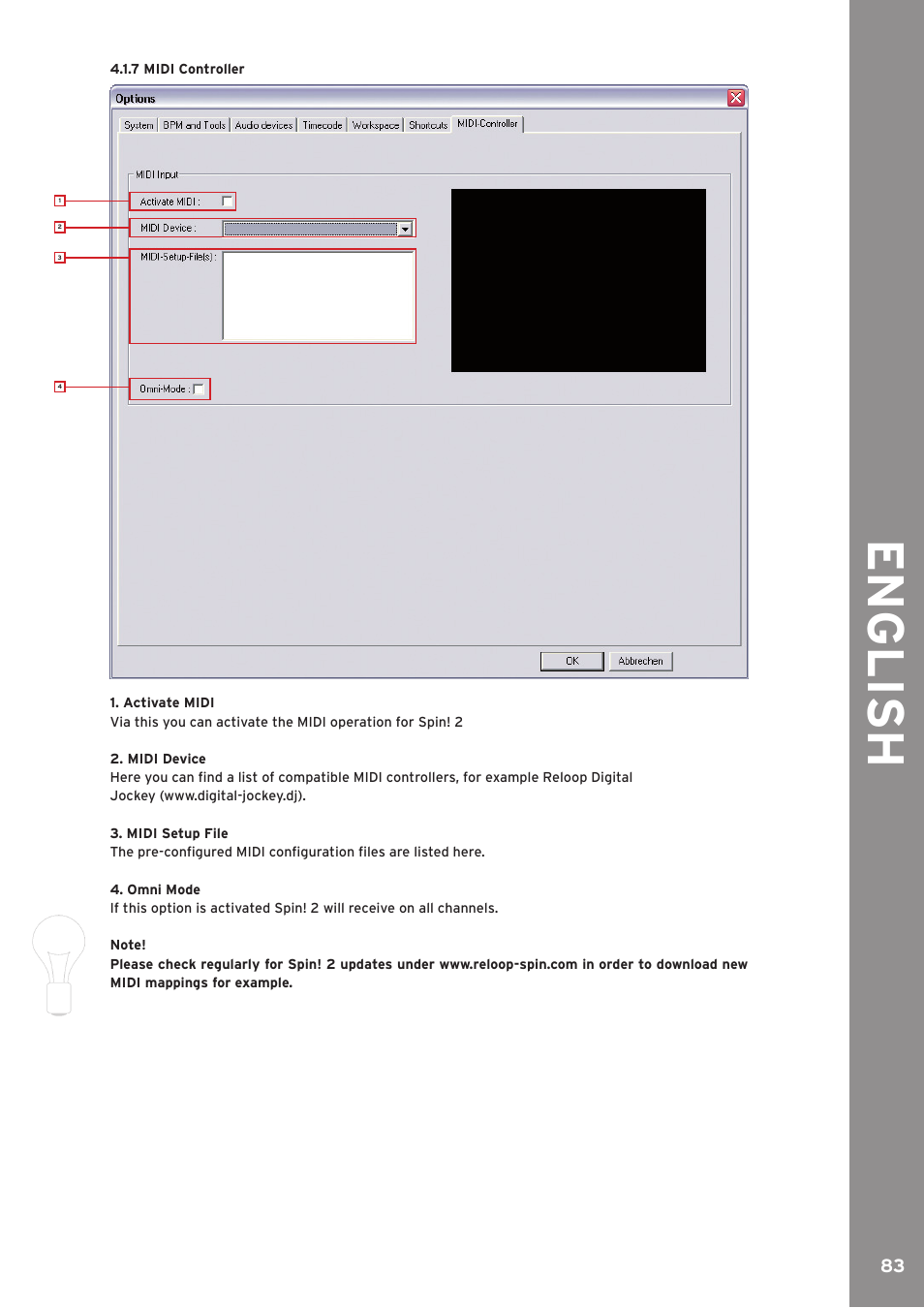 English | Reloop SPIN!2 User Manual | Page 83 / 139
