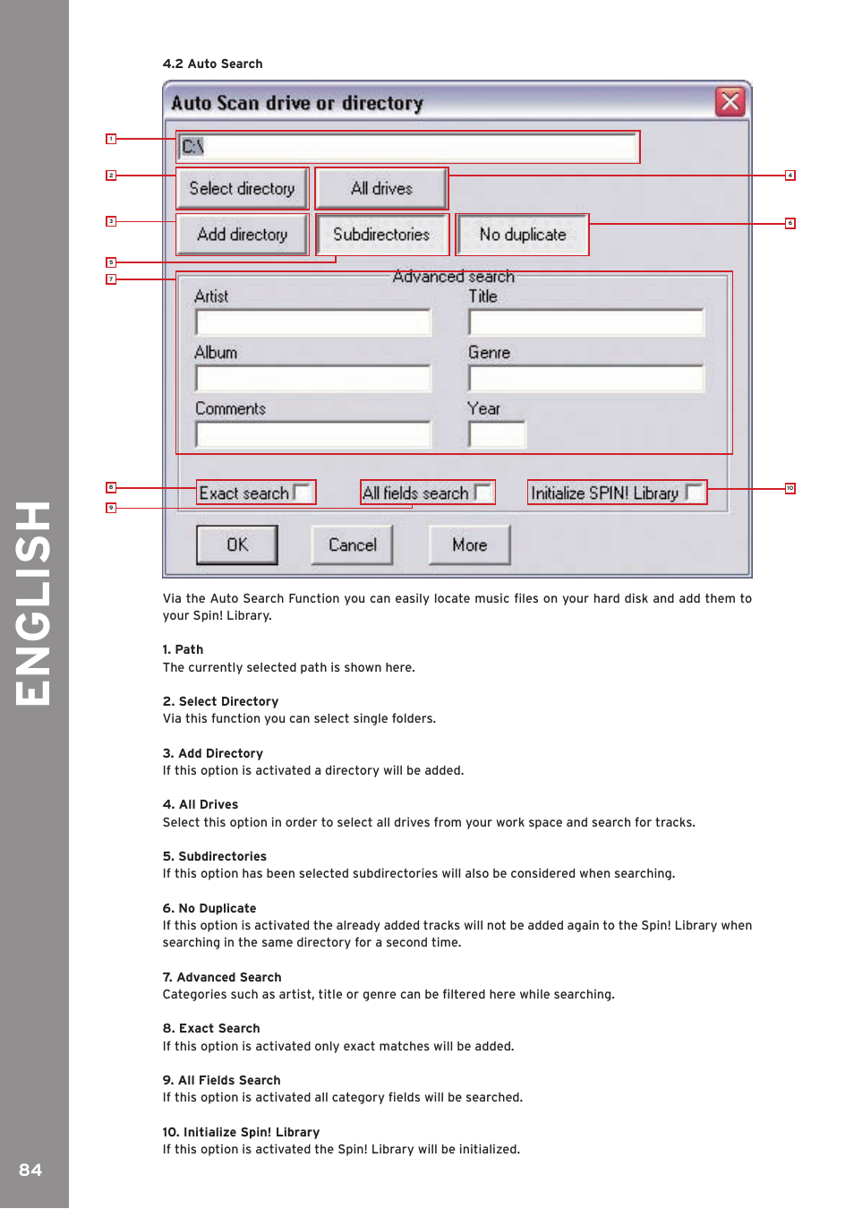 English | Reloop SPIN!2 User Manual | Page 84 / 139