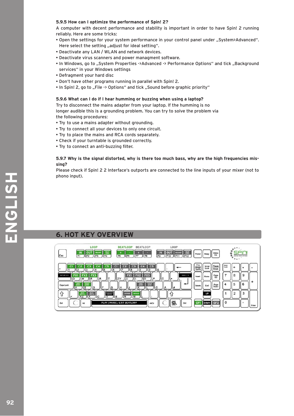 English | Reloop SPIN!2 User Manual | Page 92 / 139